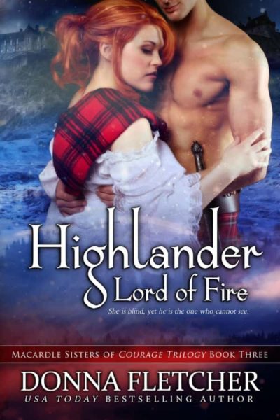 Book cover for Highlander Lord of Fire by Donna Fletcher