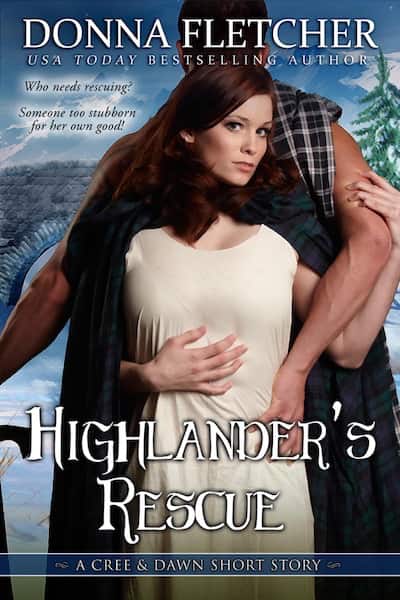 Book cover for Highlander's Rescue by Donna Fletcher