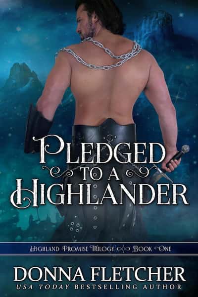Book cover for Pledged to a Highlander by Donna Fletcher