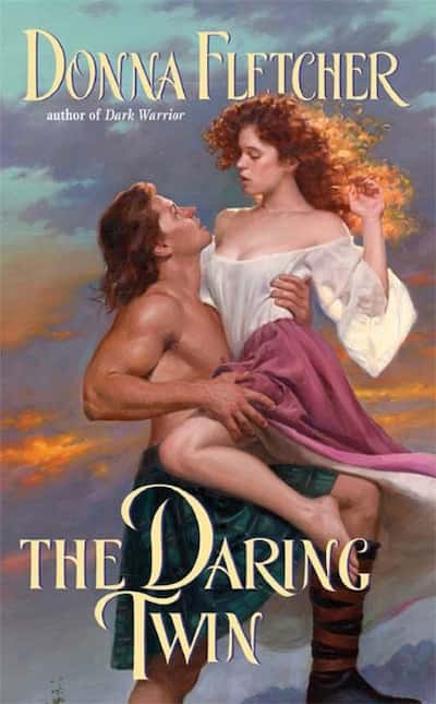 Book cover for The Daring Twin by Donna Fletcher