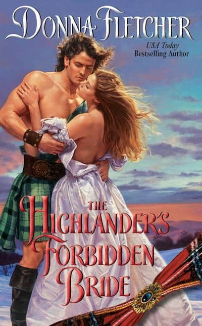 Book cover for The Highlander's Forbidden Bride by Donna Fletcher