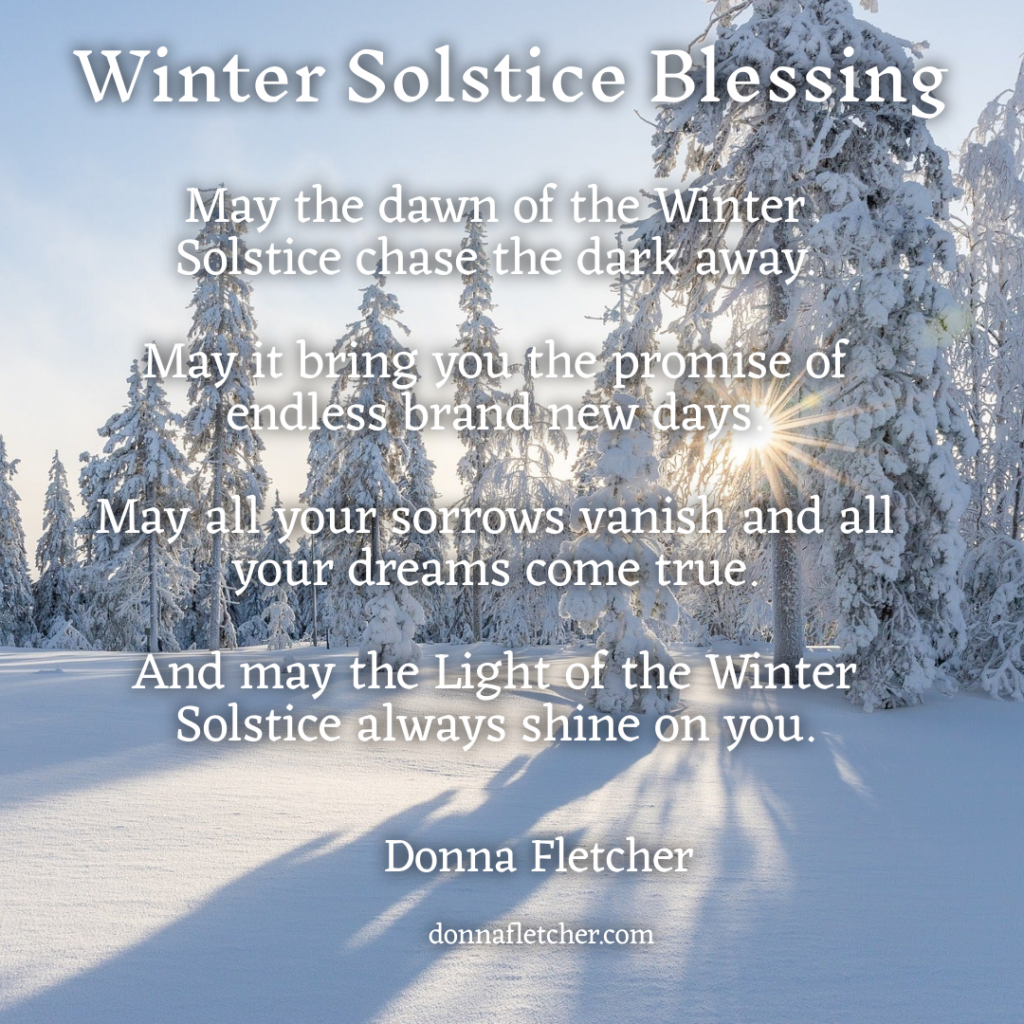 Winter Solstice Blessing! Author Donna Fletcher