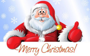 Santa Claus Merry Christmas Greeting